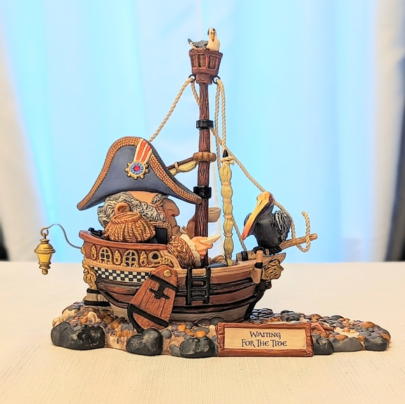 James Christensen Greenwich Workshop Waiting for the Tide Boat Ship Art Figurine - Picture 3 of 9